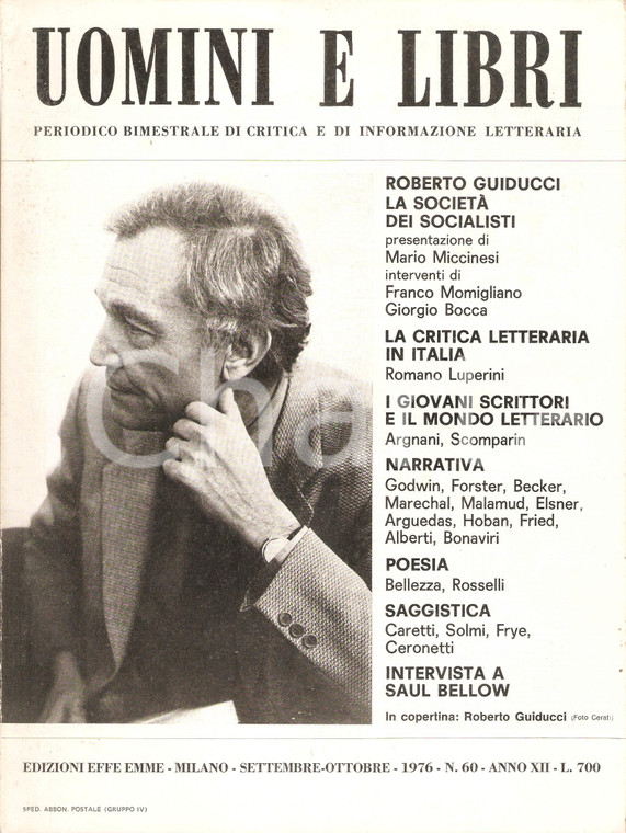 1976 UOMINI E LIBRI n.60 Roberto GUIDUCCI La società dei socialisti *Rivista