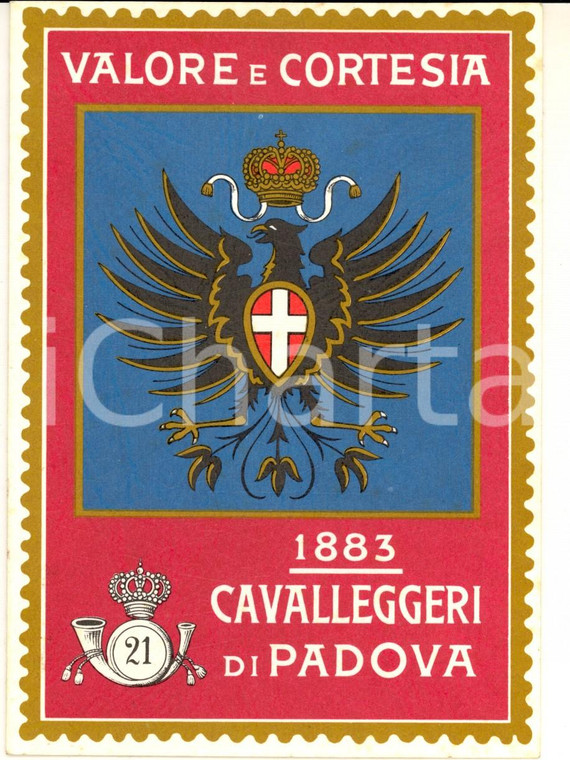 1983 CAVALLEGGERI DI PADOVA Invito per cerimonia del centenario *Biglietto