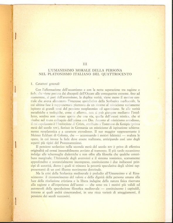 1969 Gianni M. POZZO L'Umanesimo morale della persona *Invio AUTOGRAFO