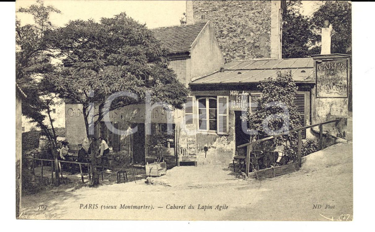 1910 ca PARIS MONTMARTRE Cabaret au Lapin Agile *Carte postale VINTAGE FP NV