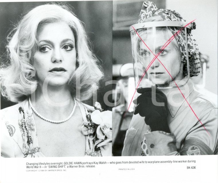 1984 SWING SHIFT Goldie HAWN double portrait - Movie by Jonathan DEMME *Photo