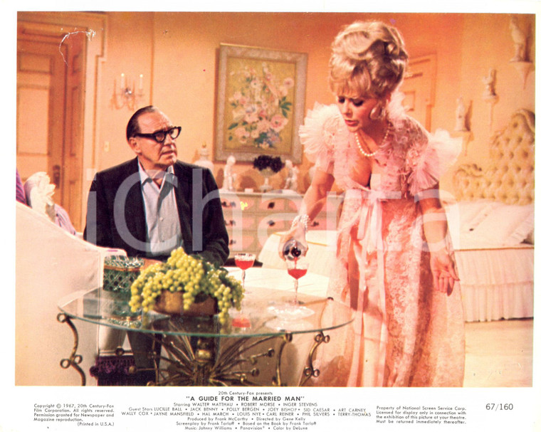 1967 A GUIDE FOR THE MARRIED MAN Jack BENNY Inger STEVENS *Foto seriale 25x20 cm