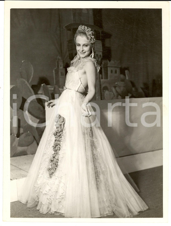 1940 ca TEATRO Laura CARLI in "La moglie di Cesare" Compagnia BENASSI-CARLI Foto