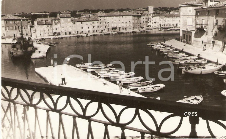 1968 CROAZIA Isola di CHERSO / CRES Panorama del porto *Cartolina FG NV 