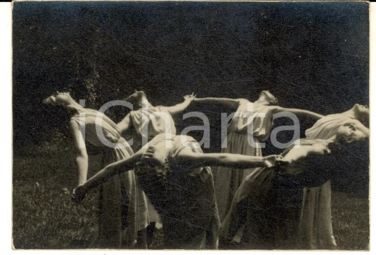 1940 ca GENOVA DANZA Coreografia di Tusnelda RISSO in un parco *Foto 12x8 cm