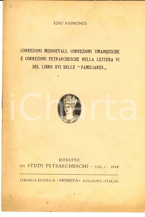 1948 Ezio RAIMONDI Correzioni petrarchesche nella lettera VI "Familiares" 