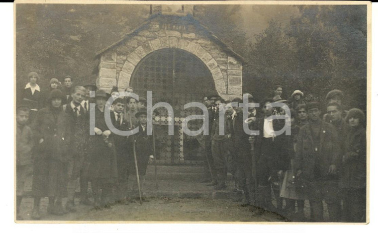 1922 VALGANNA Villaggio Alpino Touring - Giovani in visita *Foto 14x10 cm