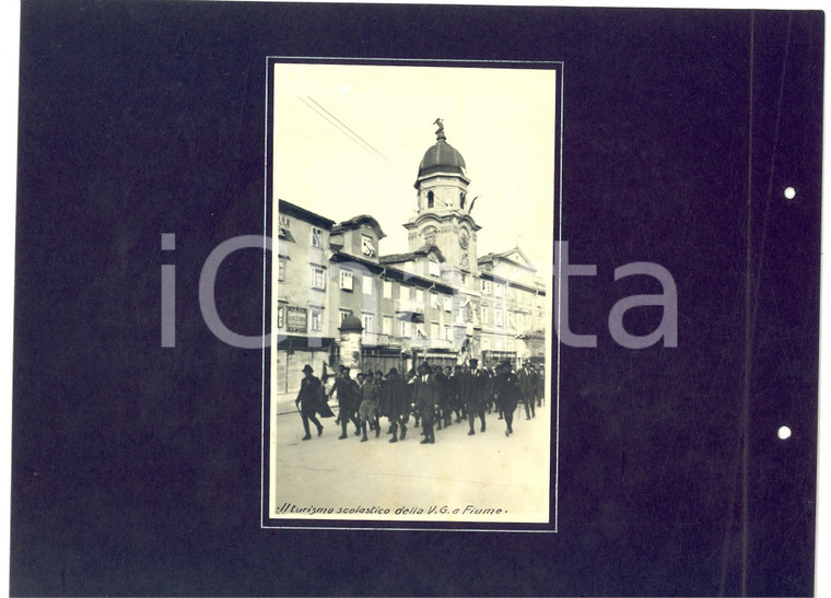 1923 FIUME (ISTRIA) Gruppo giovanile C.A.I. del turismo scolastico *Foto RARA