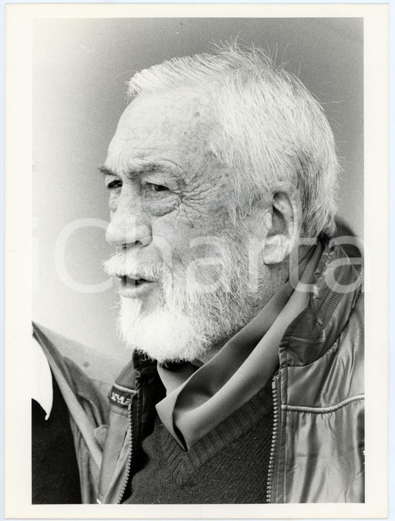 1985 ca VENEZIA - MOSTRA DEL CINEMA John HUSTON Ritratto - Foto 18x24 cm (2)