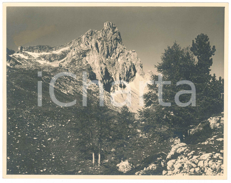 1935 ca VENEZIA TRIDENTINA Una cima delle DOLOMITI Foto 27x21 cm