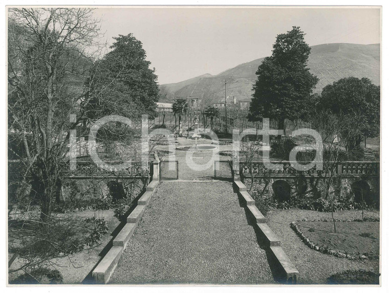 1930 ca Area di BRESCIA Villa padronale - Giardino - Foto 24x17 cm