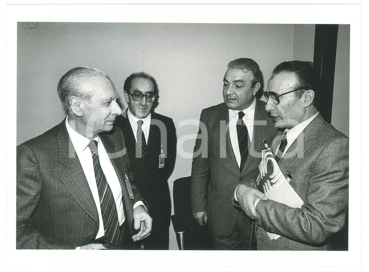 1985 ca MILANO Prefetti Antonio PAGNOZZI  e Renato NICASTRO Foto 24x18 cm