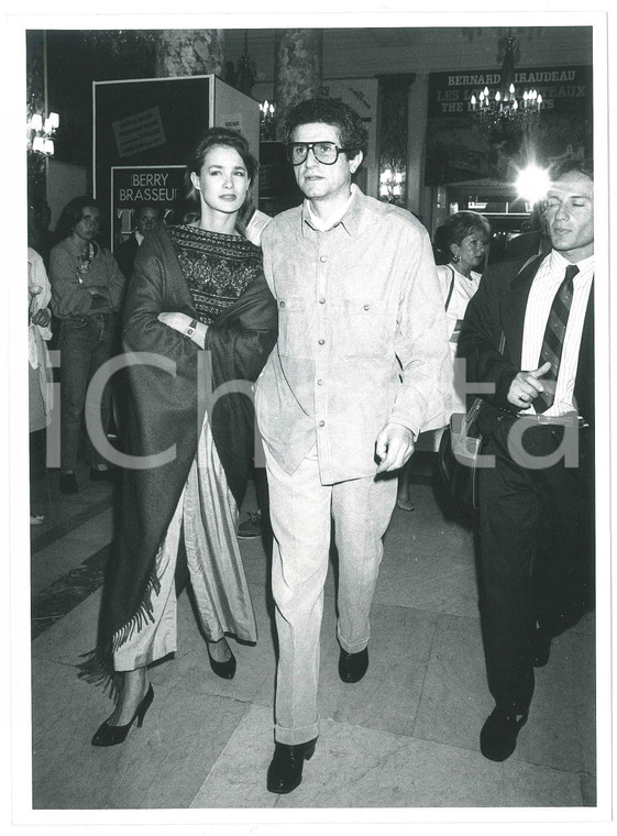 1986 FESTIVAL DI CANNES Claude LELOUCH Marie-Sophie POCHAT Foto 18x24 cm