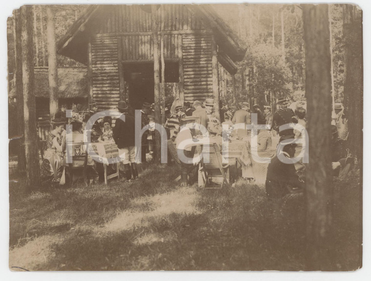 1890 ca FRANCE - ARMEE - Festa in campagna per ufficiali e famiglie - Foto 15x11
