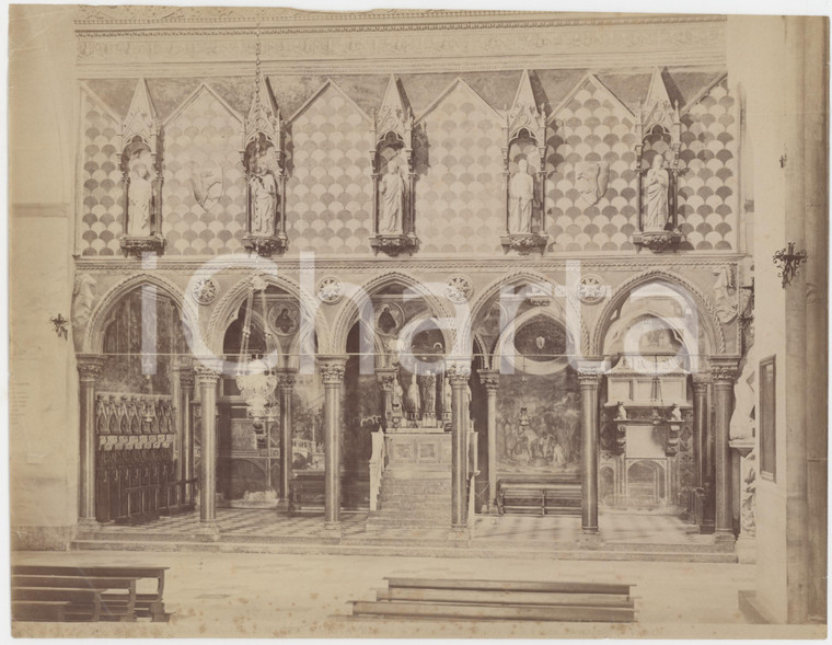 1900 ca PADOVA Basilica Sant'Antonio Cappella di San Giacomo Foto seriale 25x19