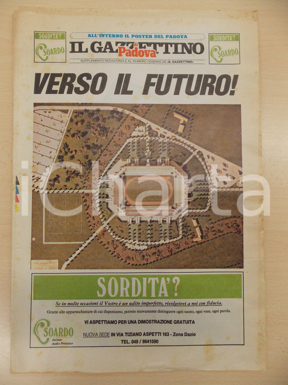 1989 GAZZETTINO DI PADOVA Il Padova Calcio verso il futuro Supplemento e poster