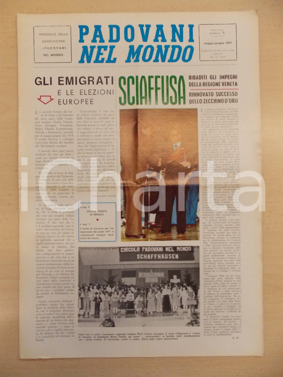 1977 PADOVANI NEL MONDO 3° Zecchino d'oro a SCHAFFHAUSEN *Periodico n.3