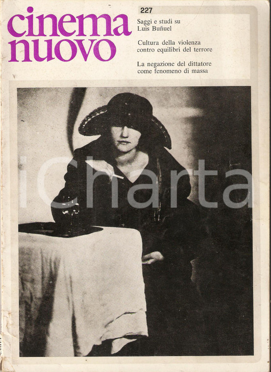 1974 CINEMA NUOVO 227 Saggi e studi su Luis BUNUEL *Rivista 17x24 cm