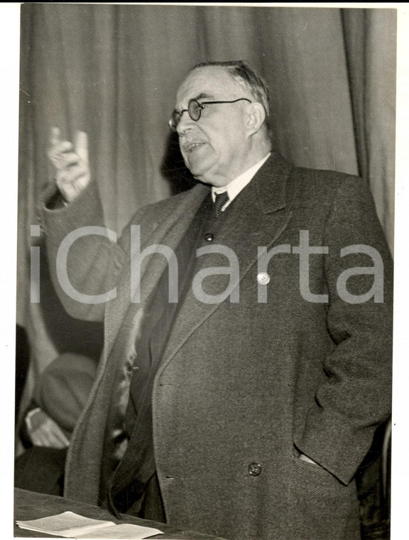 1953 ROMA Ritratto di Meuccio RUINI presidente del Senato *Foto 14x18 cm