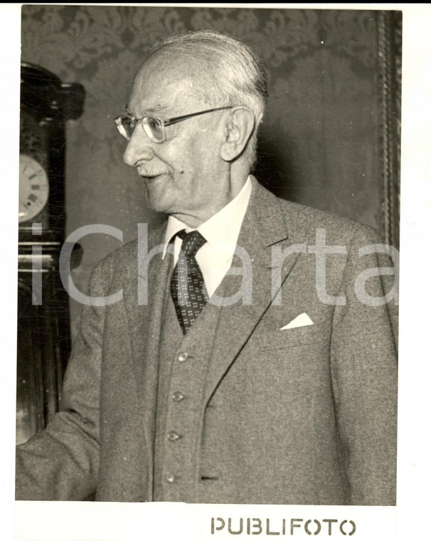 1953 ROMA Il senatore Giuseppe PARATORE dopo le dimissioni *Foto 14x18 cm