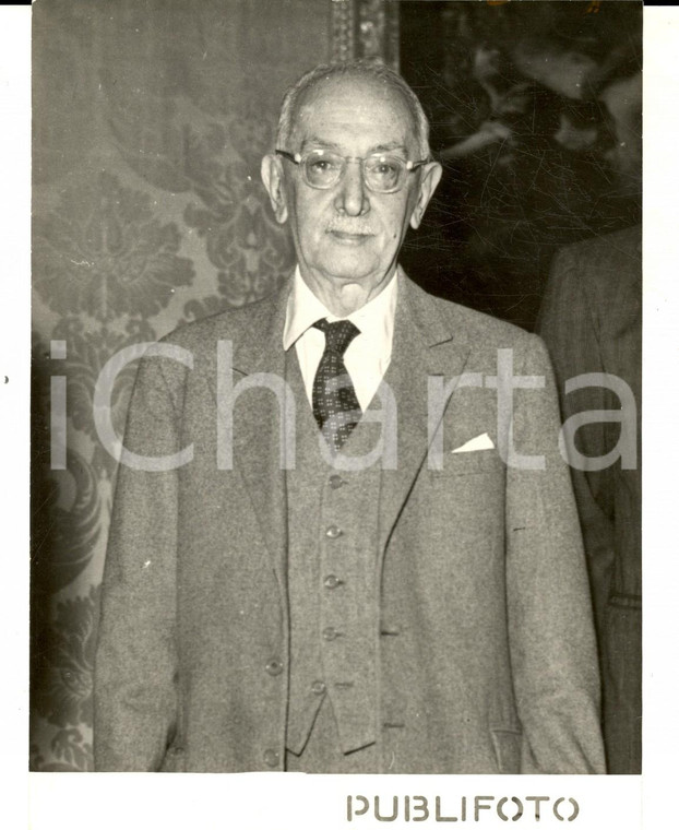 1953 ROMA Il senatore Giuseppe PARATORE dopo le dimissioni - Foto 14x18 cm