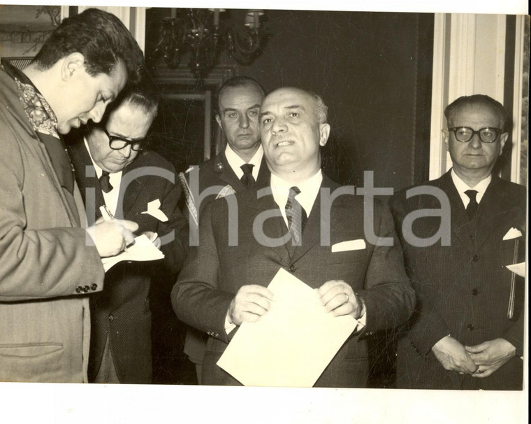 1959 ROMA Amintore FANFANI dopo le dimissioni del Governo *Foto 18x13 cm