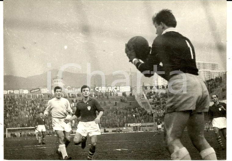 1960 ca CALCIO SERIE A Parata durante il derby GENOA -SAMPDORIA *Foto 18x13 cm