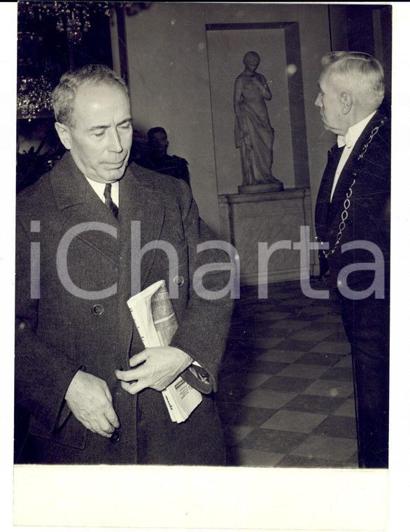 1960 PARIS ELYSEE Ministre Antoine PINAY annonce son retirement *Photo