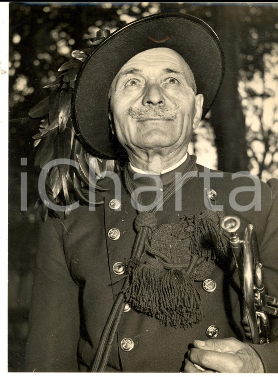 1954 TORINO BERSAGLIERI Fanfara in congedo in partenza per Trieste *Foto 18x24