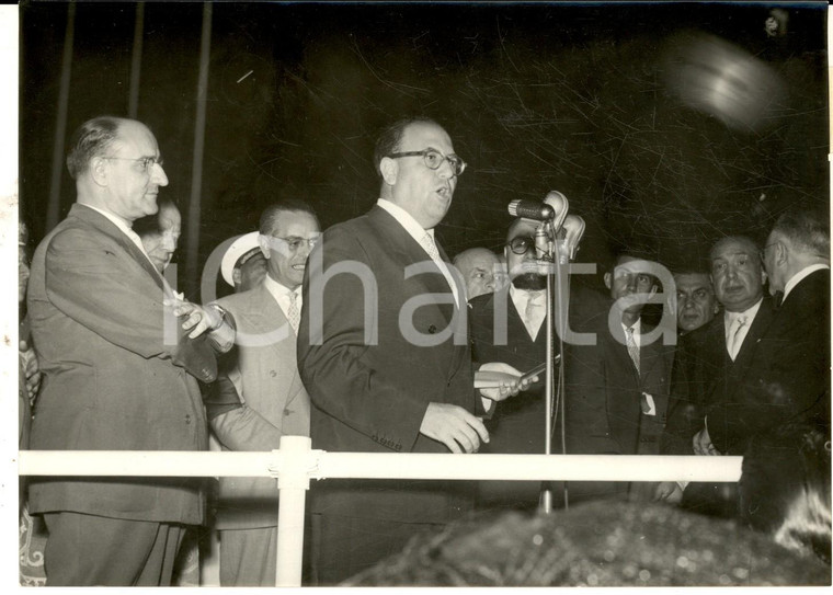 1955 ca Inaugurazione FIERA MESSINA Discorso presidente Franco RESTIVO *Foto