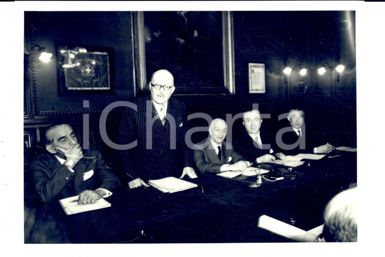 1958 TORINO Commissione Mostra Storica - Discorso sindaco Amedeo PEYRON *Foto