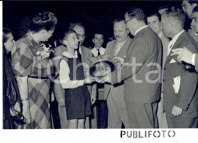 1953 PALERMO Franco RESTIVO con la delegazione siciliana pro Trieste *Foto