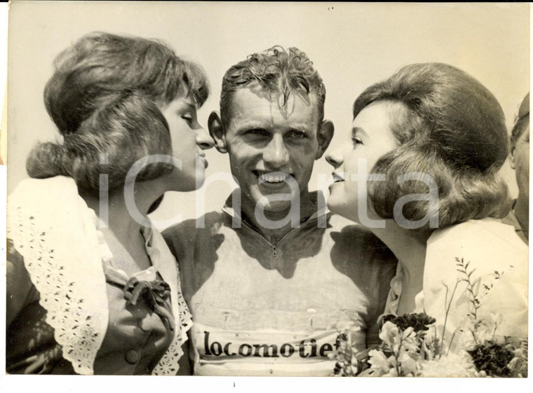 1962 CICLISMO TOUR DE L'AVENIR Il vincitore Roberto POGGIALI *Foto 18x13 cm