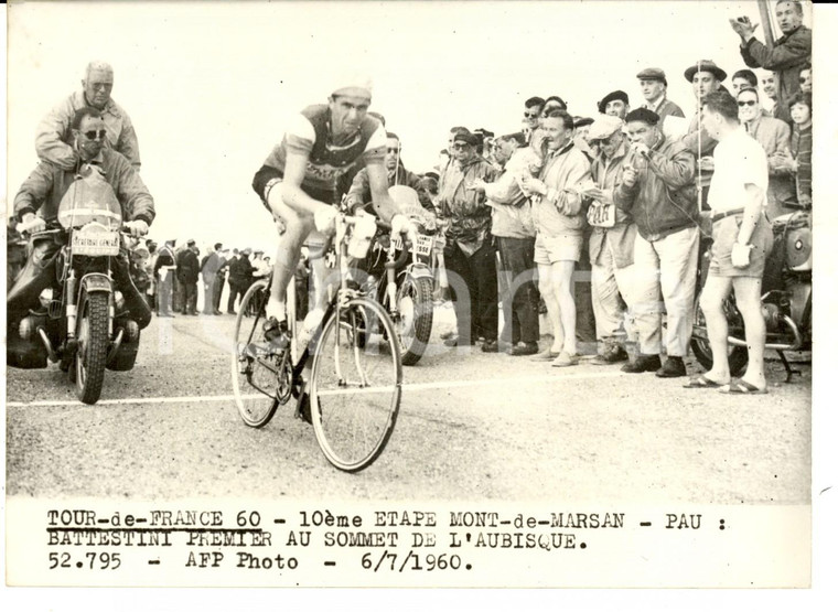 1960 TOUR DE FRANCE MONT-DE-MARSAN - PAU Graziano BATTISTINI in testa *Foto