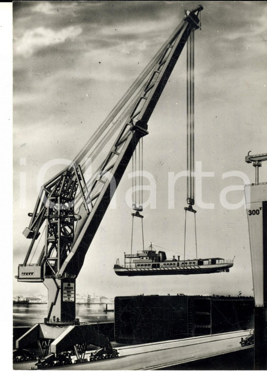 1973 TECNICA Costruzione della gru KRUPP in grado di sollevare navi *Foto 