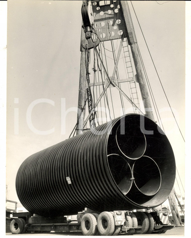 1960 Porto di GENOVA Imbarco di materiali della ditta ATB BRESCIA *Foto 18x24 cm