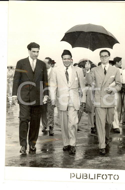 1953 ROMA Arrivo di Muhammad Ali BOGRA premier del PAKISTAN - Foto 14x18