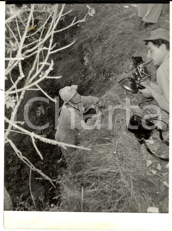 1954 SPLUGA DELLA PRETA Speleogo Mario GAZZINI dopo spedizione di 56 ore *Foto