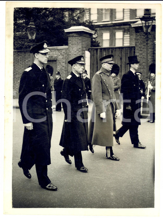 1953 LONDON Obsequies of Queen Mary - The four Royal Dukes *Photo 15x20 cm