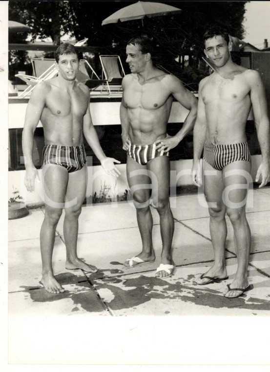 1966 MILANO NUOTO Gli azzurri Gianni GROSS Maurizio GIOVANNINI Giampiero FOSSATI