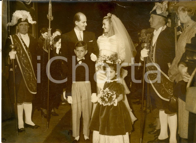 1956 PARIS Mariage Claude GIRALD Ballet Marquis de Cuevas - Pierrette LALANNE