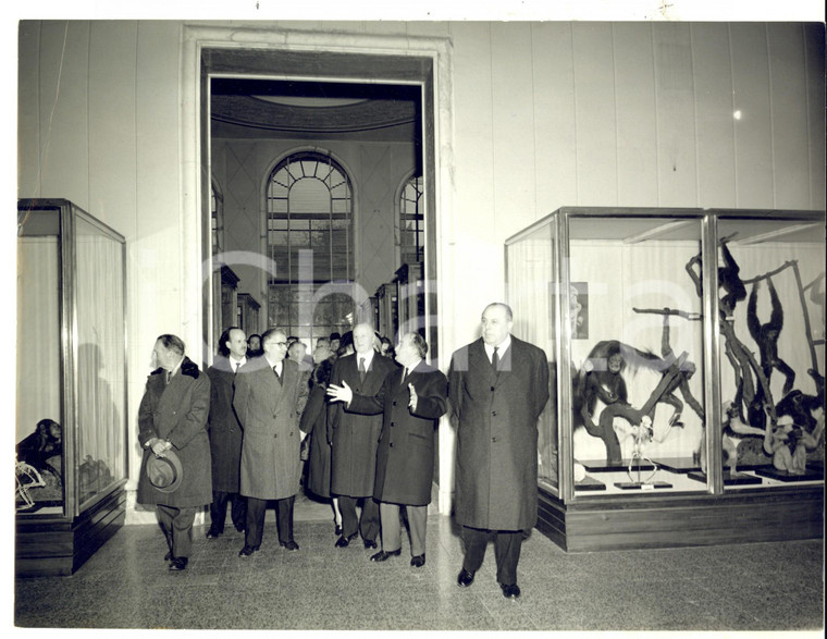 1963 MILANO Gino CASSINIS inaugura una sala del Museo di Storia Naturale *Foto 