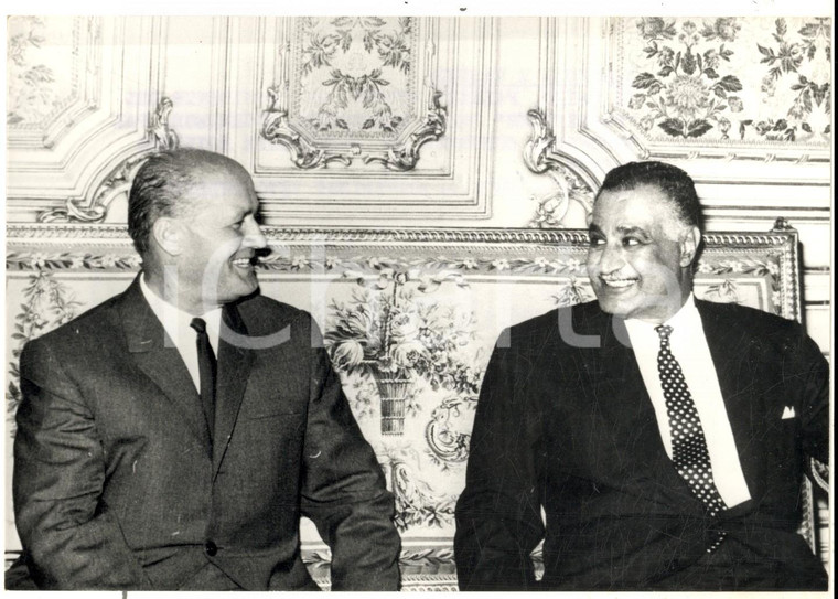 1970 IL CAIRO Presidente NASSER riceve Pal LOSONCZI in visita ufficiale *Foto