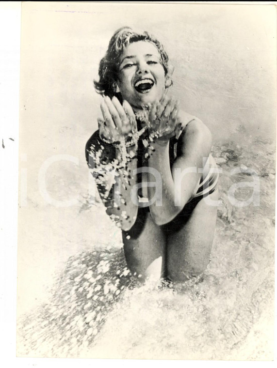 1963 MIAMI BEACH Modella Bobby SHAW nuova Marilyn Monroe *Fotografia 13x18