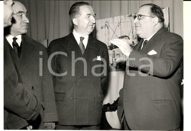 1959 CHIVASSO Giuseppe PELLA alla cerimonia per il nuovo stabilimento LANCIA