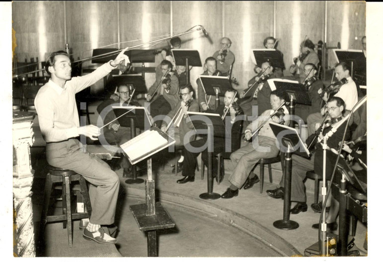 1955 ca ZURICH (SWITZERLAND) Orchestra durante una sessione di prove *Foto