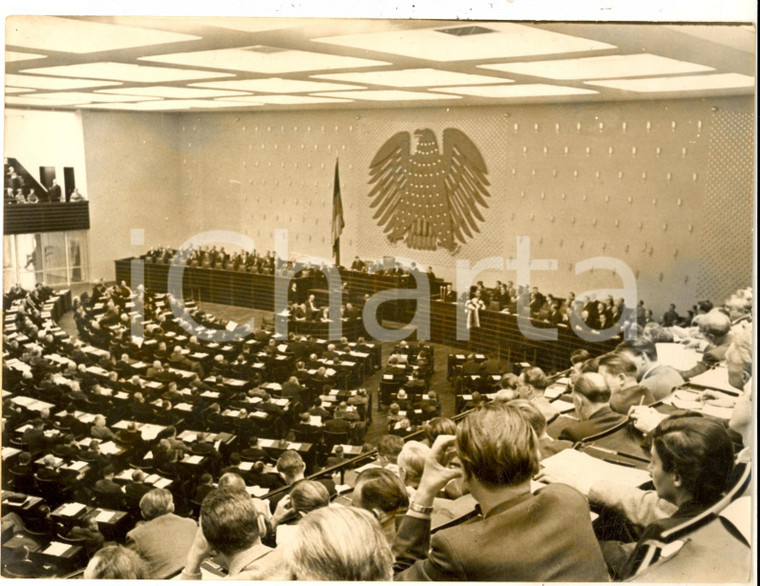 1962 BONN (GERMANIA OVEST) La prima seduta del nuovo Bundestag *Foto 20x15