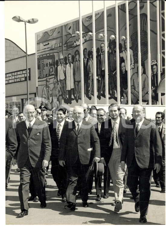 1970 MILANO Ministro Silvio GAVA inaugura la Fiera Campionaria *Foto 14x18 cm
