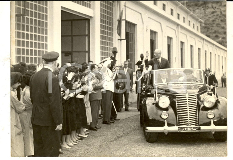 1959 L'AQUILA Presidente Giovanni GRONCHI visita lo stabilimento MARCONI *Foto