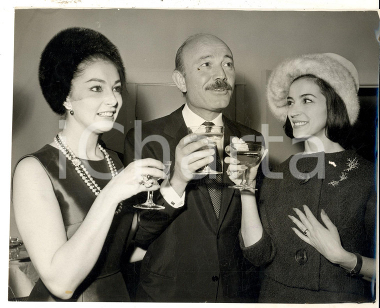 1962 LONDON Nozze Pier ANGELI - Armando TROVAJOLI - Brindisi sposa e sorella